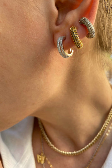 EVIL TWIN HUGGIES- STERLING SILVER